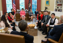 President Obama and VP Joe Biden meet with DREAMers on May 21, 2013 (Official White House photo by Pete Souza)