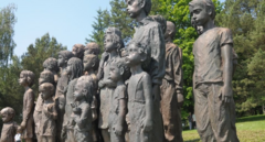 Eighty-two statues of children are depicted in Marie Uchytilová’s “A Monument of children’s war victims”